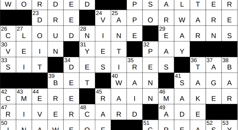 1213 23 NY Times Crossword 13 Dec 23 Wednesday NYXCrossword