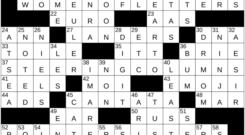 1220 23 NY Times Crossword 20 Dec 23 Wednesday NYXCrossword