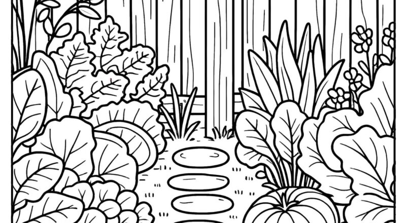 13 Free Garden Coloring Pages PDF Printables