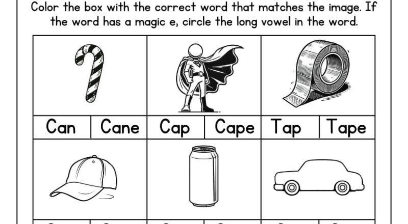 13 Magic E Worksheets Free PDF Printables Teach Prints