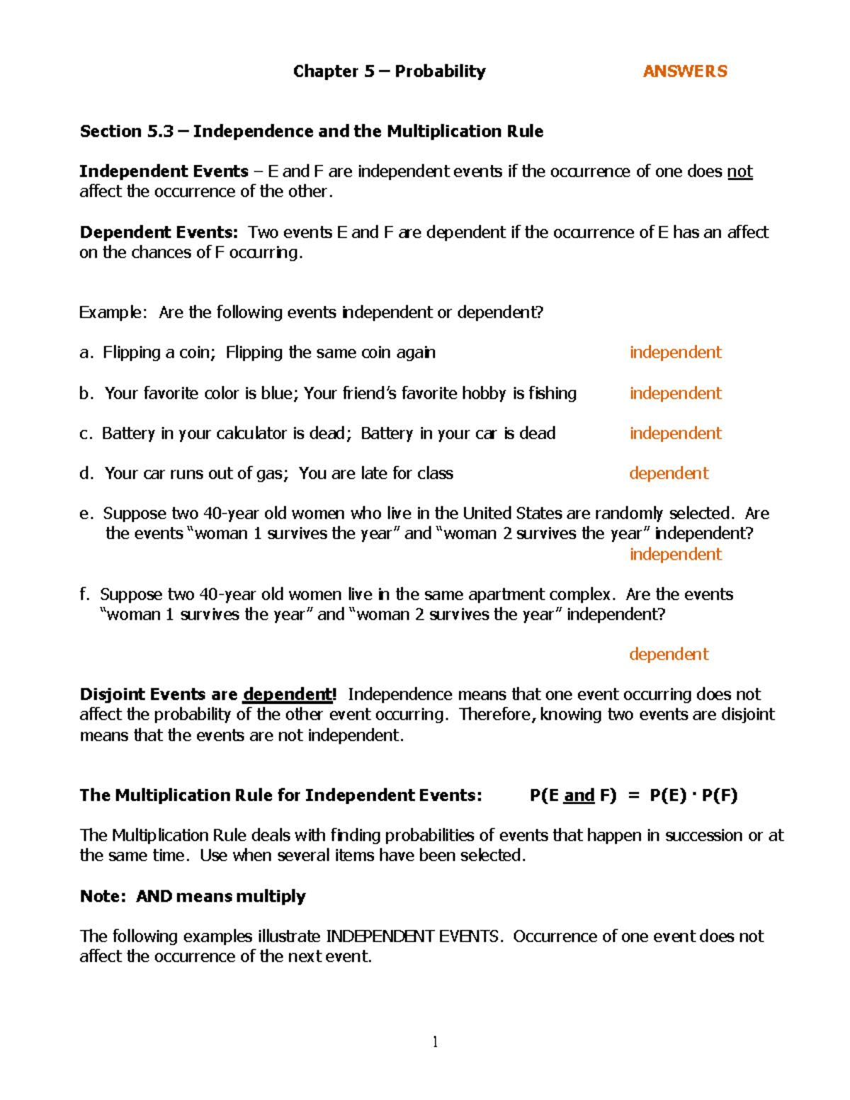 1342 Final Exam Chapter 5 3 5 4 And 5 5 Probability Answers Studocu