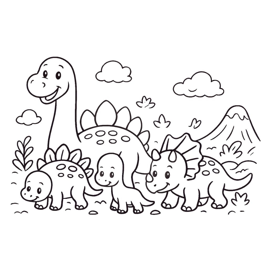 dino coloring page dino coloring page