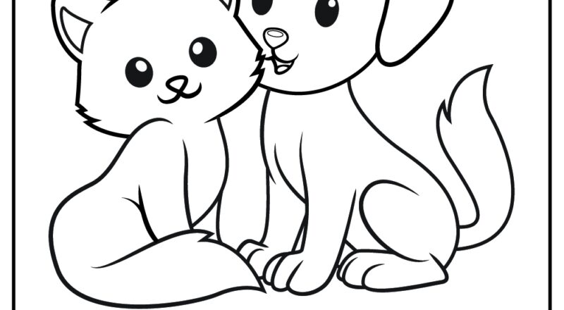 15 Dog And Cat Coloring Pages 100 Free Printables