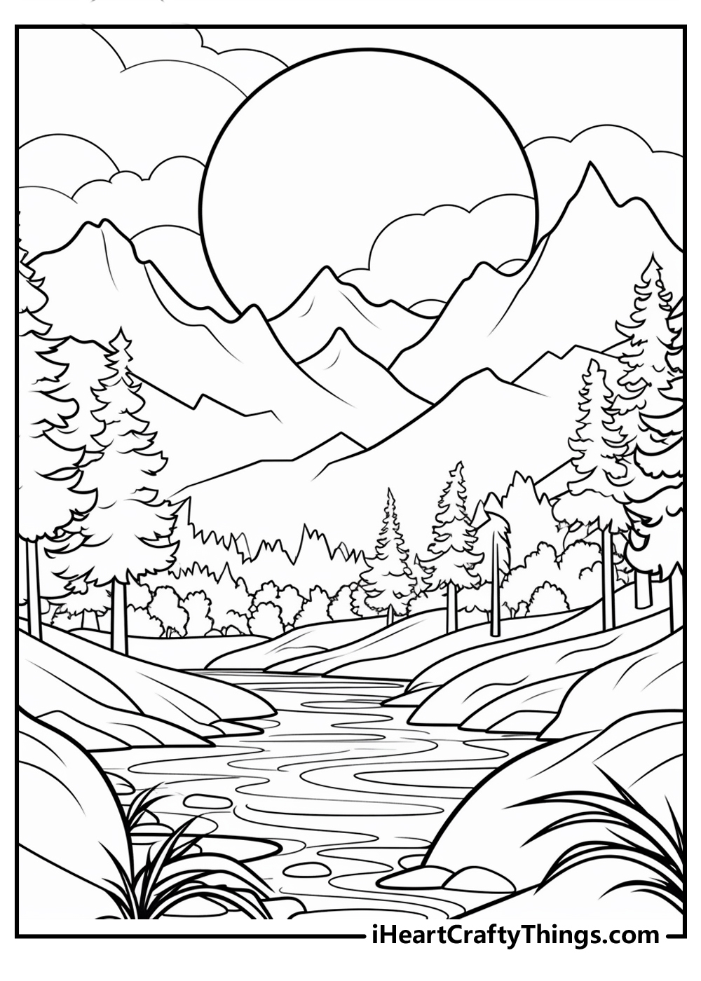 15 Easy Landscape Coloring Pages 100 Free Printable PDFs 15 Easy Landscape Coloring Pages 100 Free Printable PDFs