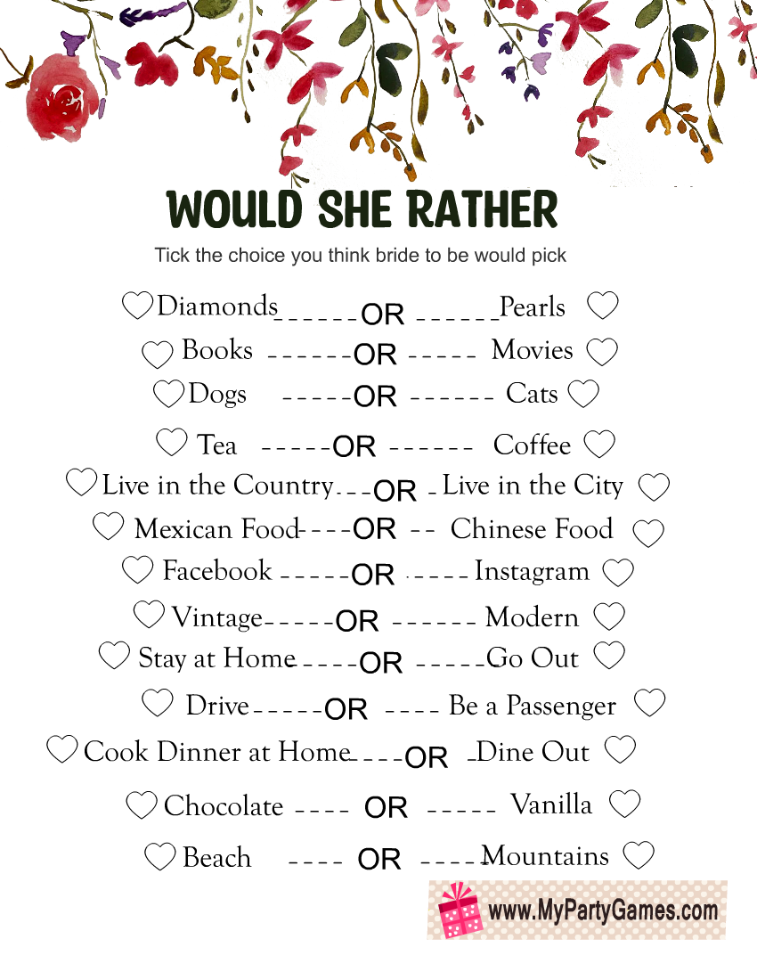 free printable bridal shower games free printable bridal shower games