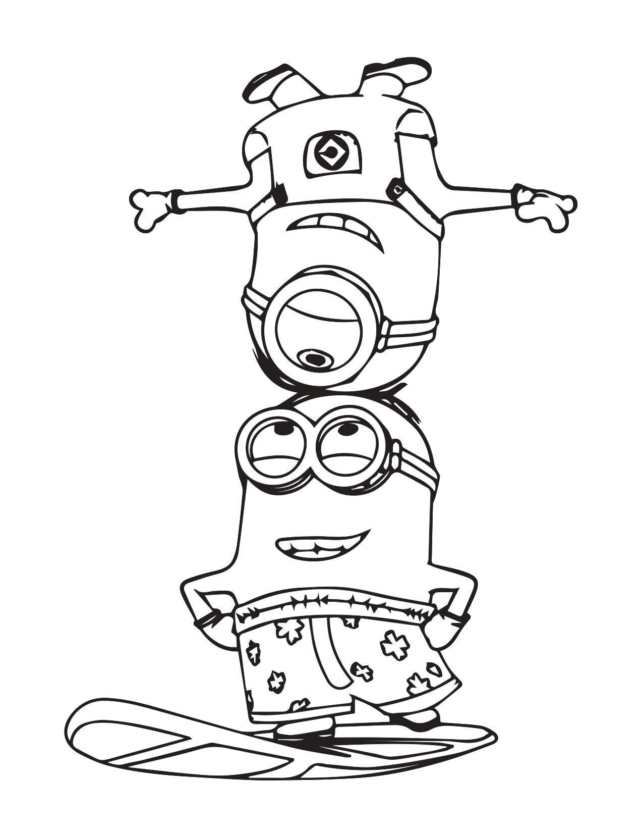 15 Minions Coloring Pages Etsy Israel 15 Minions Coloring Pages Etsy Israel