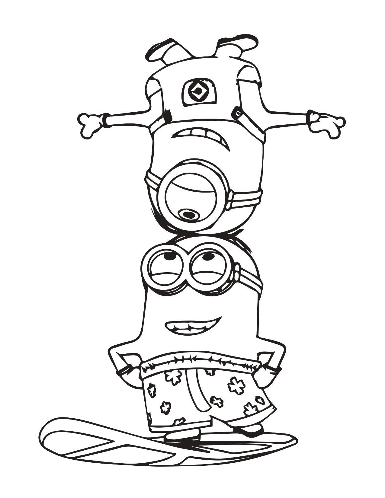 minions coloring pages