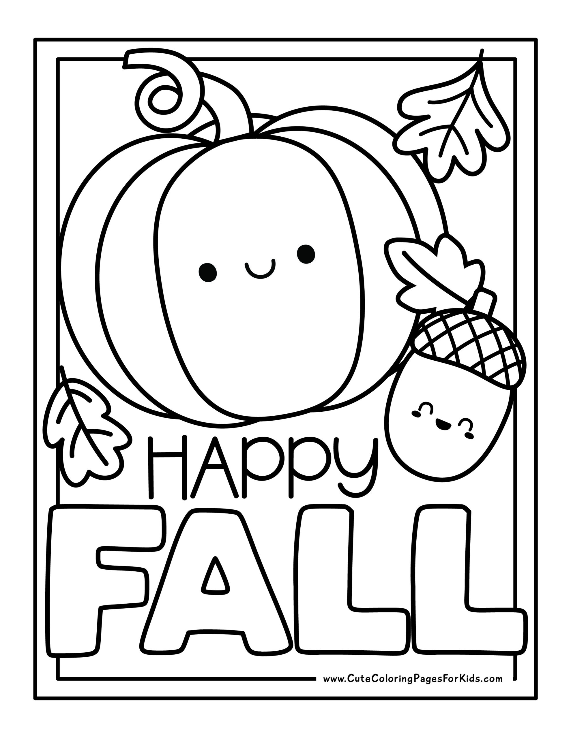 fall coloring pages