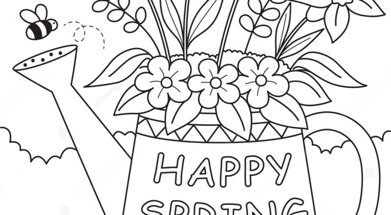 179 Thousand Coloring Page Spring Royalty Free Images Stock Photos Pictures Shutterstock