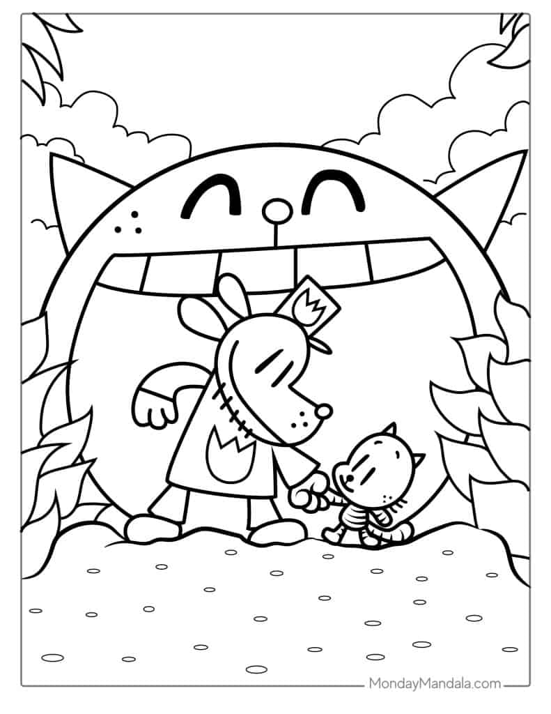 19 Dog Man Coloring Pages Free PDF Printables 