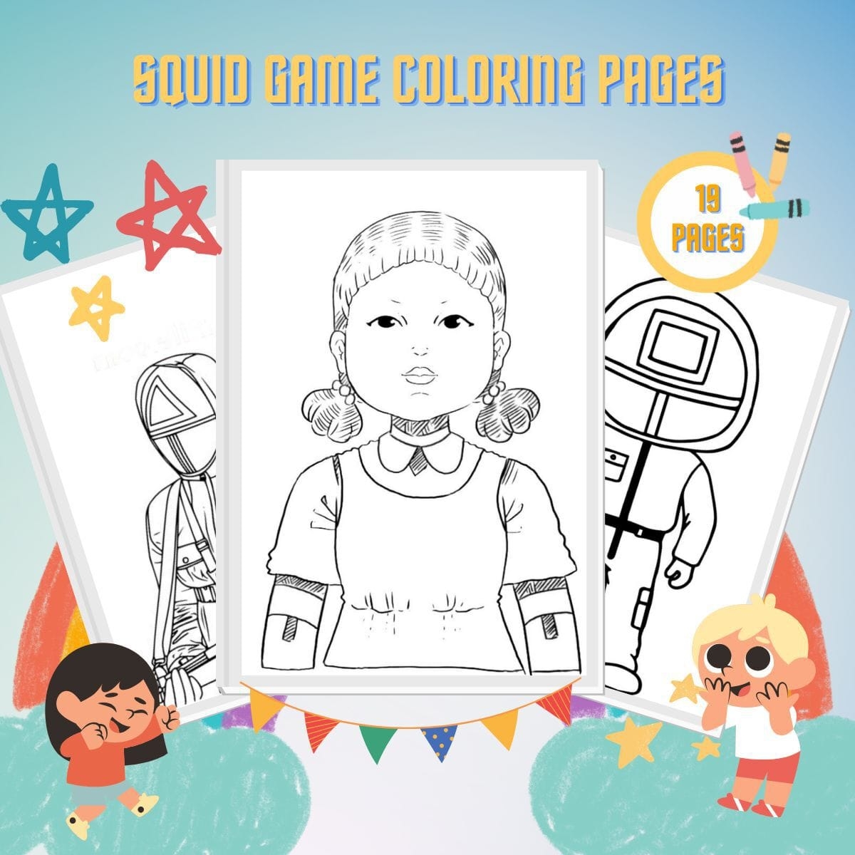 squid game coloring pages