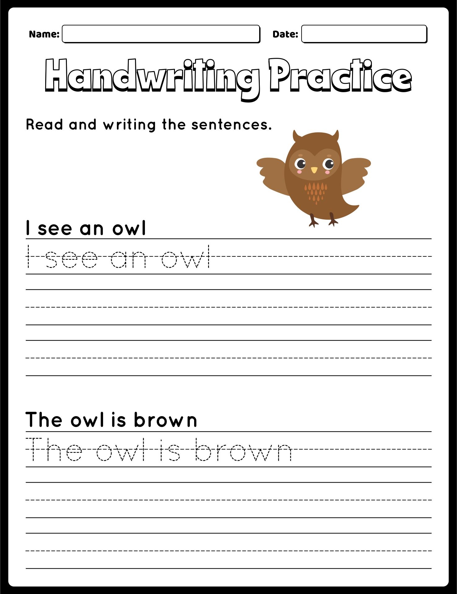 first grade writing worksheets