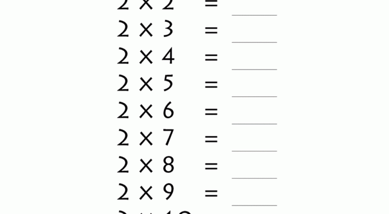 2 Times Table