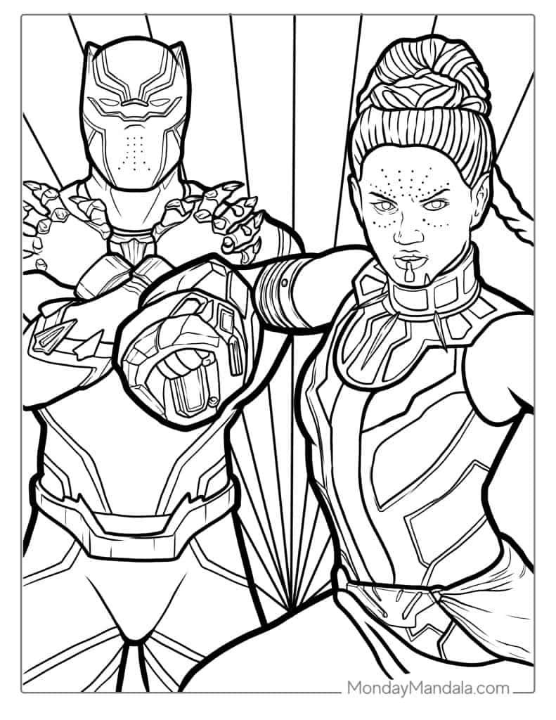 20 Black Panther Coloring Pages Free PDF Printables 