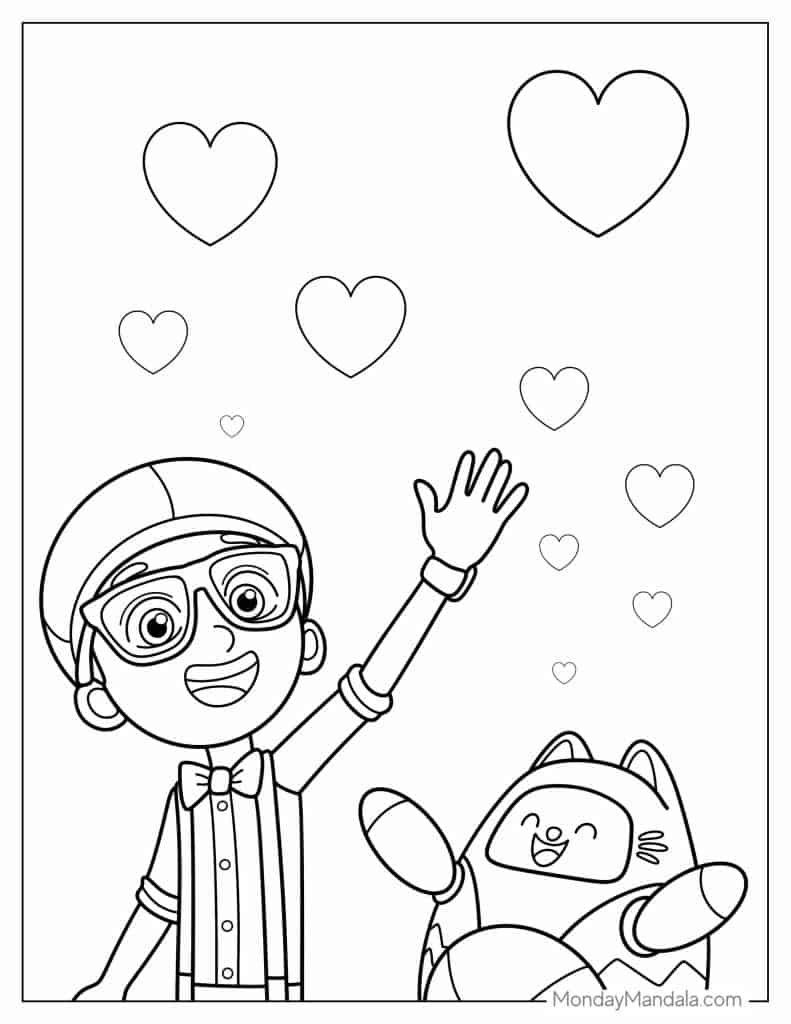 20 Blippi Coloring Pages Free PDF Printables 