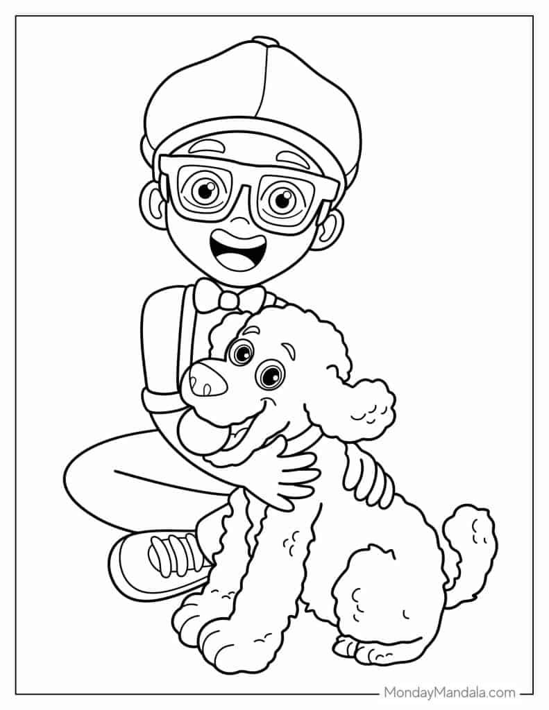20 Blippi Coloring Pages Free PDF Printables 