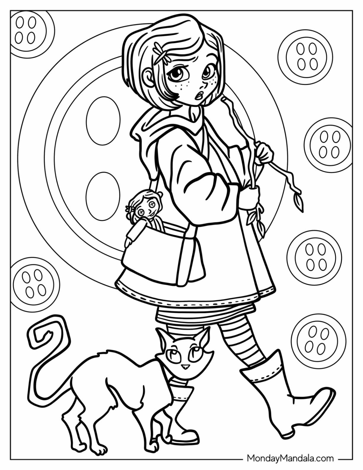 coraline coloring pages