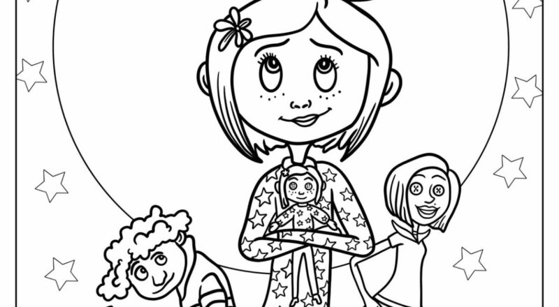 20 Coraline Coloring Pages Free PDF Printables