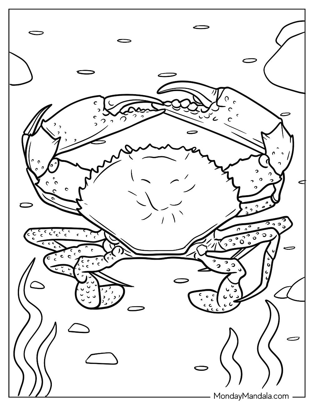 crab coloring pages crab coloring pages