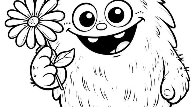 20 Cute Monster Coloring Pages Monster Coloring Pages Cute Monster Coloring Fuzzy Monster Cute Gift Idea Coloring Gift Idea Kids Etsy Israel