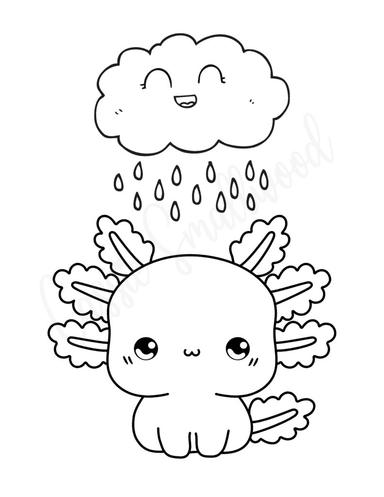 axolotl coloring page axolotl coloring page