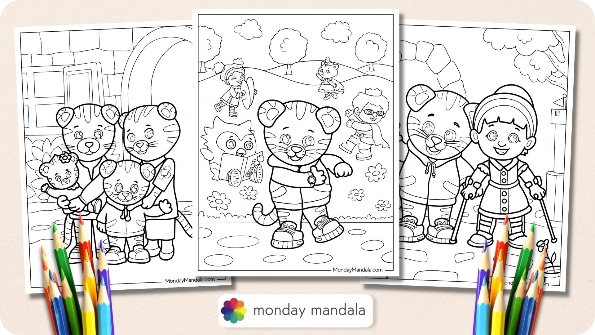 daniel tiger coloring pages