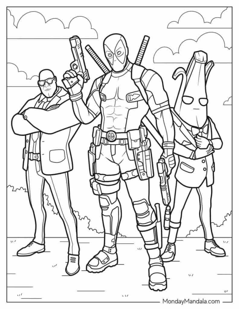 20 Deadpool Coloring Pages Free PDF Printables 