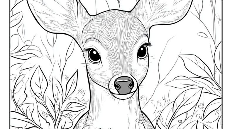 20 Deer Coloring Pages Free Printable PDF Pages