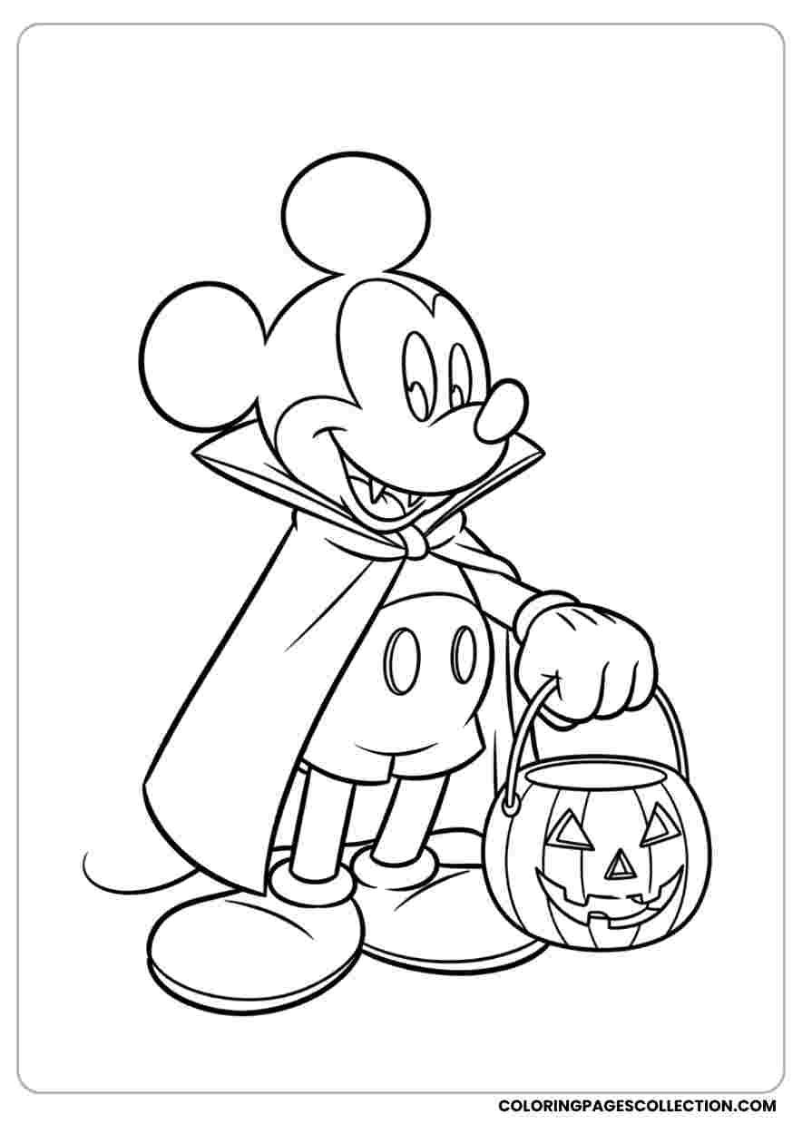 20 Disney Halloween Coloring Pages Sheets To Print For Spooky Fun