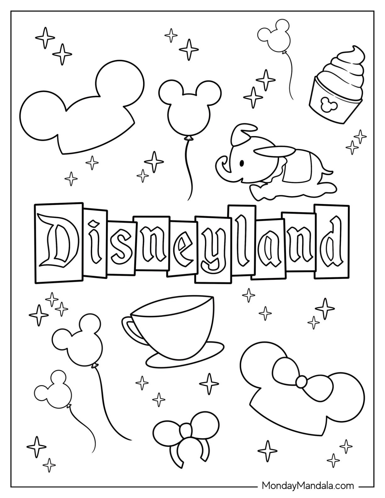 20 Disneyland Coloring Pages Free PDF Printables 20 Disneyland Coloring Pages Free PDF Printables