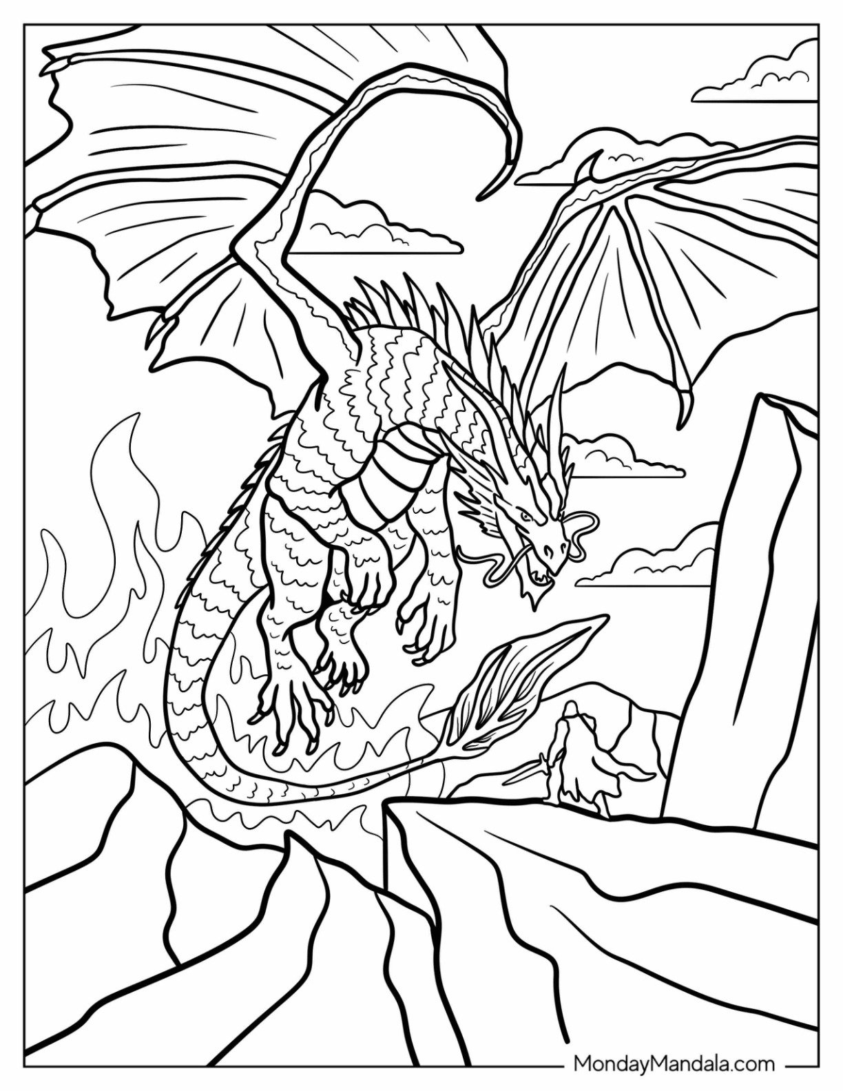 20 Fantasy Coloring Pages Free PDF Printables 