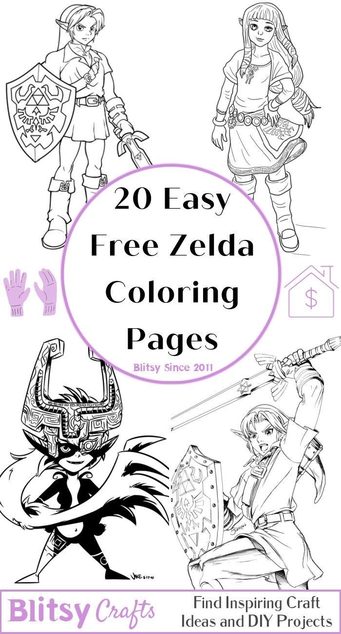 zelda coloring pages