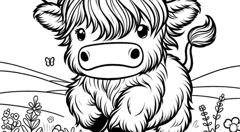 20 Highland Cow Coloring Pages Cow Coloring Pages Highland Cows Cute Highland Cows Baby Highland Cows Cute Cows Cute Baby Cows Etsy