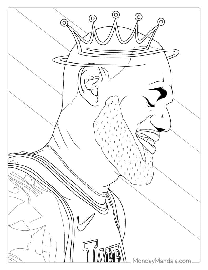 lebron james coloring pages