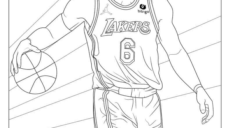 20 LeBron James Coloring Pages Free PDF Printables