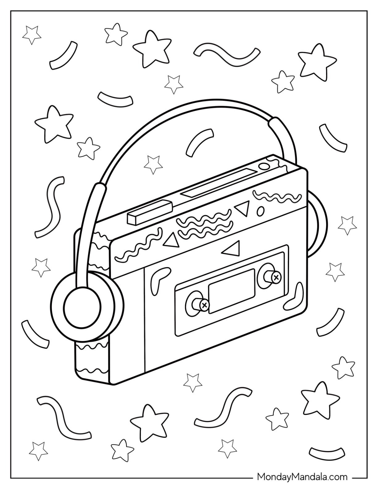 music coloring pages