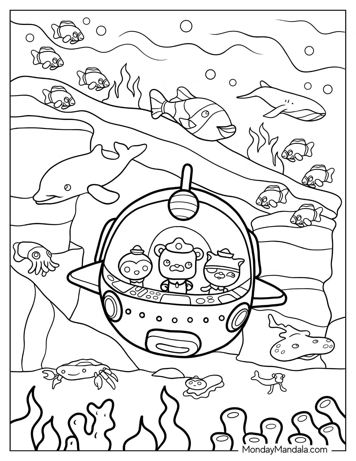 octonauts coloring pages