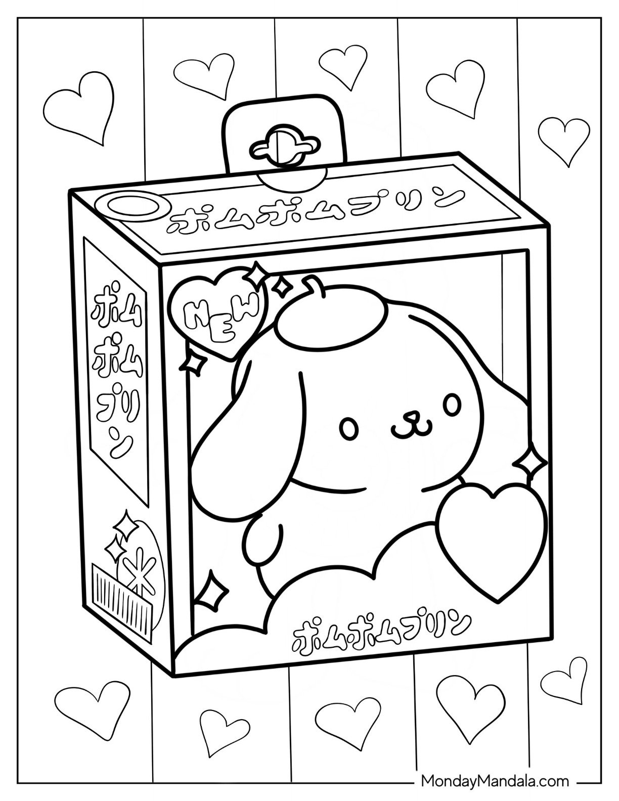 pompompurin coloring pages