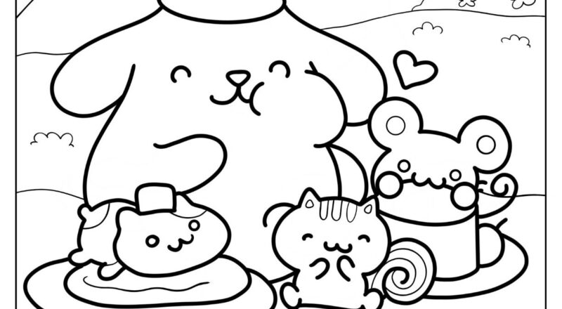 20 Pompompurin Coloring Pages Free PDF Printables
