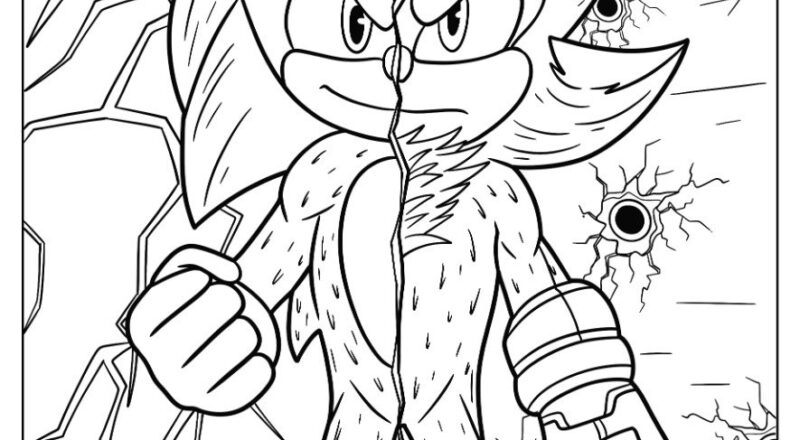 20 Shadow Sonic Coloring Pages Free PDF Printables