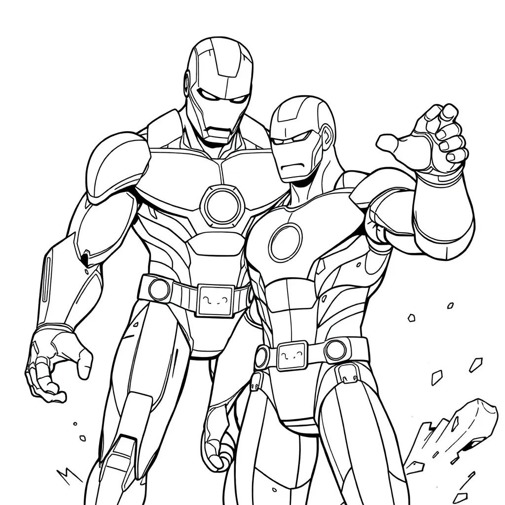 20 Simplified Ironman Colouring Pages Etsy