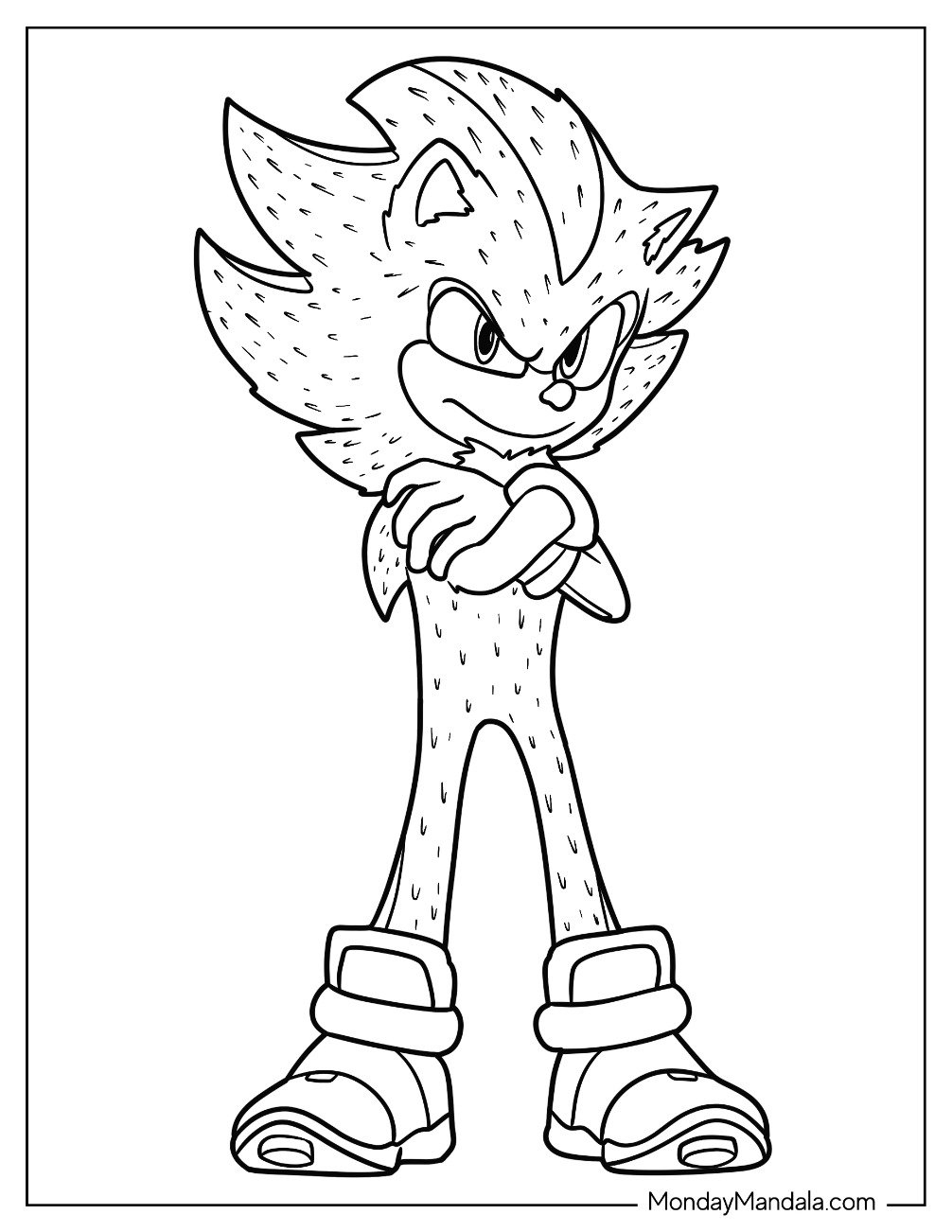 20 Super Sonic Coloring Pages Free PDF Printables 
