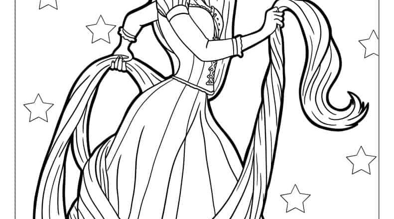 20 Tangled Coloring Pages Free PDF Printables