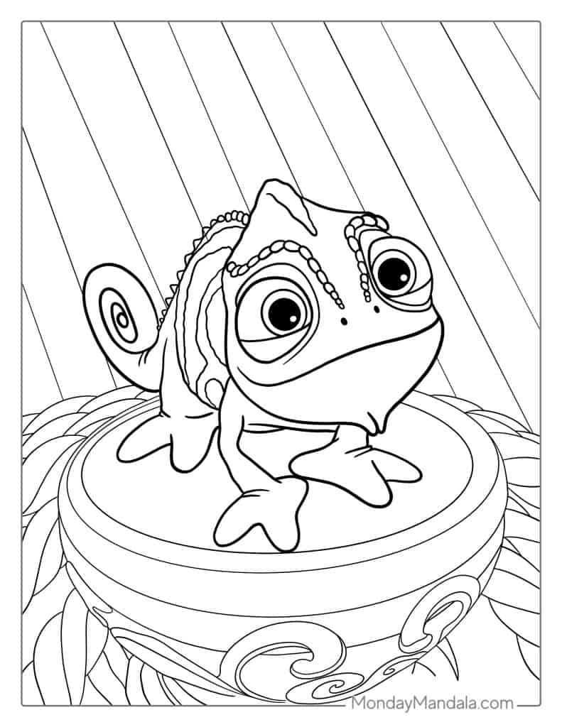 tangled coloring pages