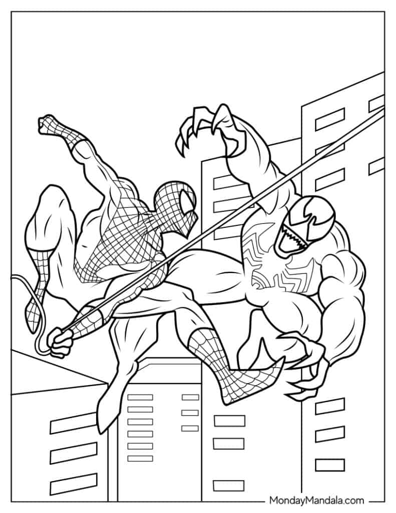 coloring pages venom coloring pages venom