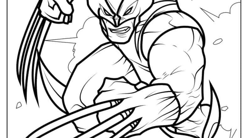 20 Wolverine Coloring Pages Free PDF Printables