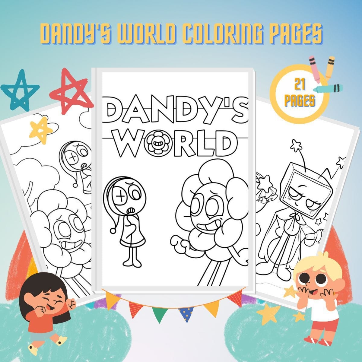 21 Dandy s World Coloring Pages Free PDF Printables 21 Dandy s World Coloring Pages Free PDF Printables