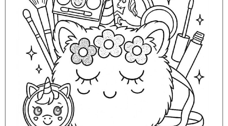 22 Makeup Coloring Pages Free PDF To Print Woo Coloring