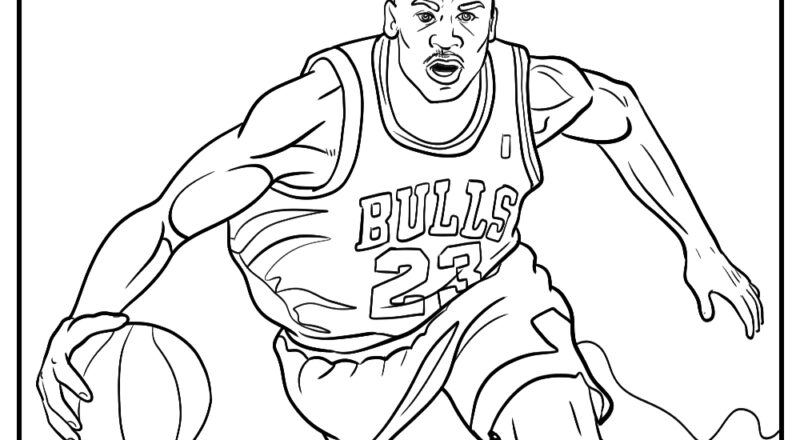 22 Michael Jordan Coloring Pages For Kids Free Printables