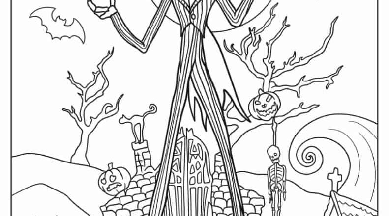 22 Nightmare Before Christmas Coloring Pages Free PDFs